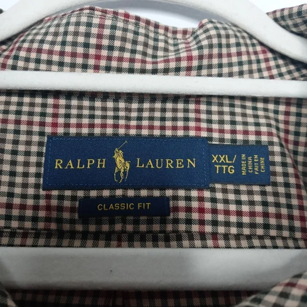 Ralph Lauren plaid shirt size XXL